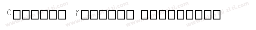 Courier Regular 002字体转换